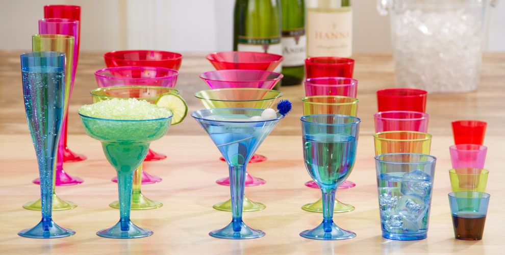 party plastic cocktail glasses