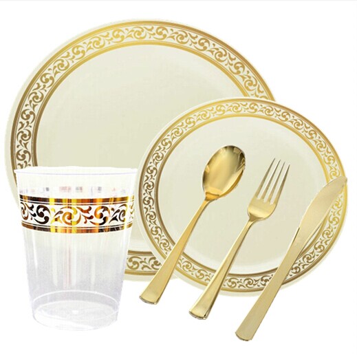 EASY PARTY Premium GRAND Ivory And Gold Party Package