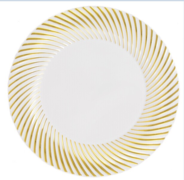 Swirl White With Gold Grand Party Package